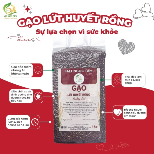 GẠO LỨT HUYẾT RỒNG 1KG