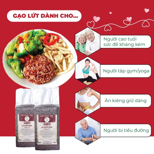 GẠO LỨT HUYẾT RỒNG 1KG